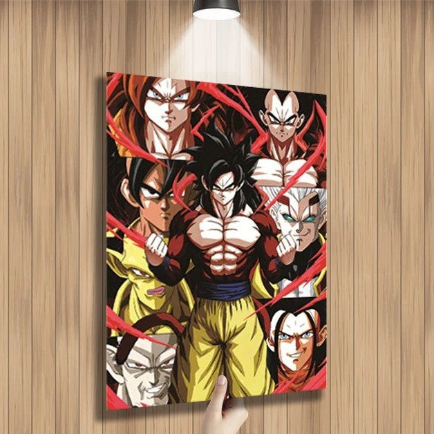 Póster Lenticular 3D · Goku (3 escenas)
