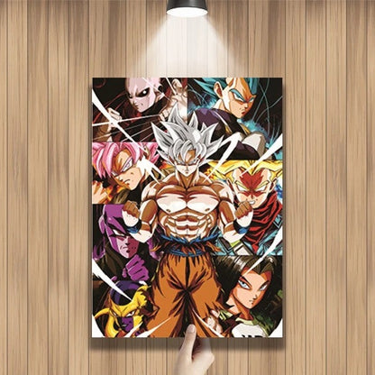 Póster Lenticular 3D · Goku (3 escenas)