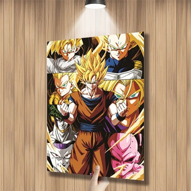 Póster Lenticular 3D · Goku (3 escenas)