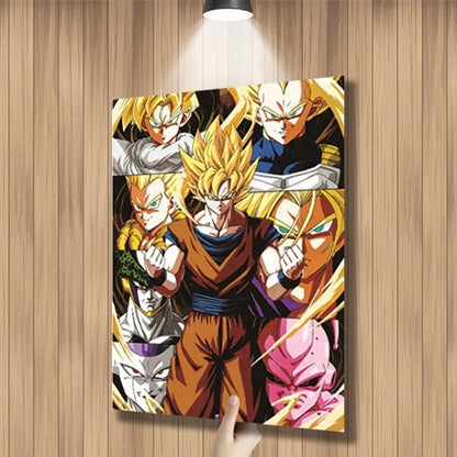 Póster Lenticular 3D · Goku (3 escenas)
